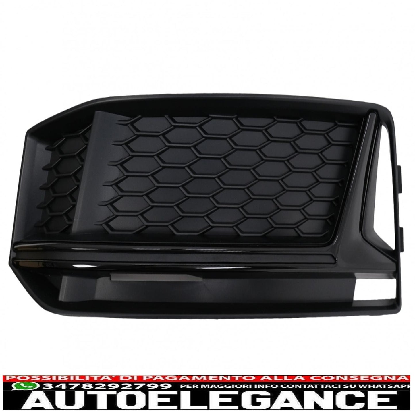 lower bumper grille side grills fit for audi a4 b9 sedan avant s-line (2016-2018) rs4 design black edition