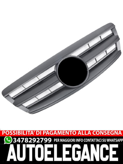 Griglia sportiva per Mercedes W220 S dal 10/2002 nero opaco AMG LOOK