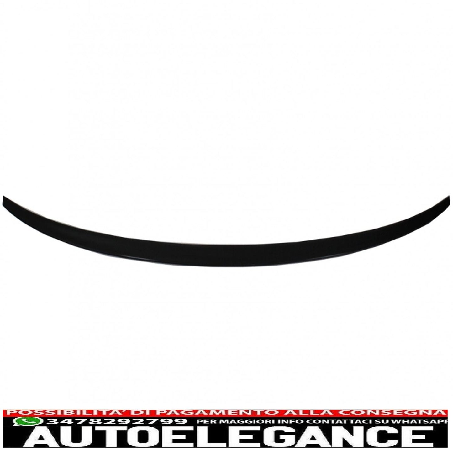 trunk spoiler suitable for audi a3 8v sedan (2013-up) piano black
