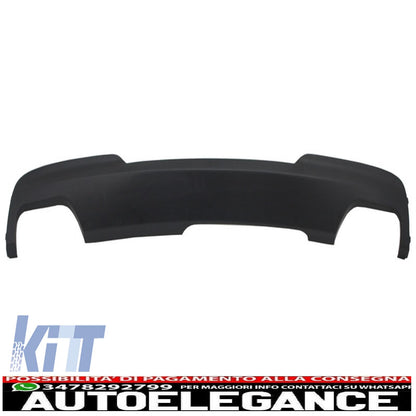 diffusore d'aria a doppia uscita con terminali di scarico sport m-teck 550i v8 lci quadrati adatti per bmw f10 f11 2011-2017