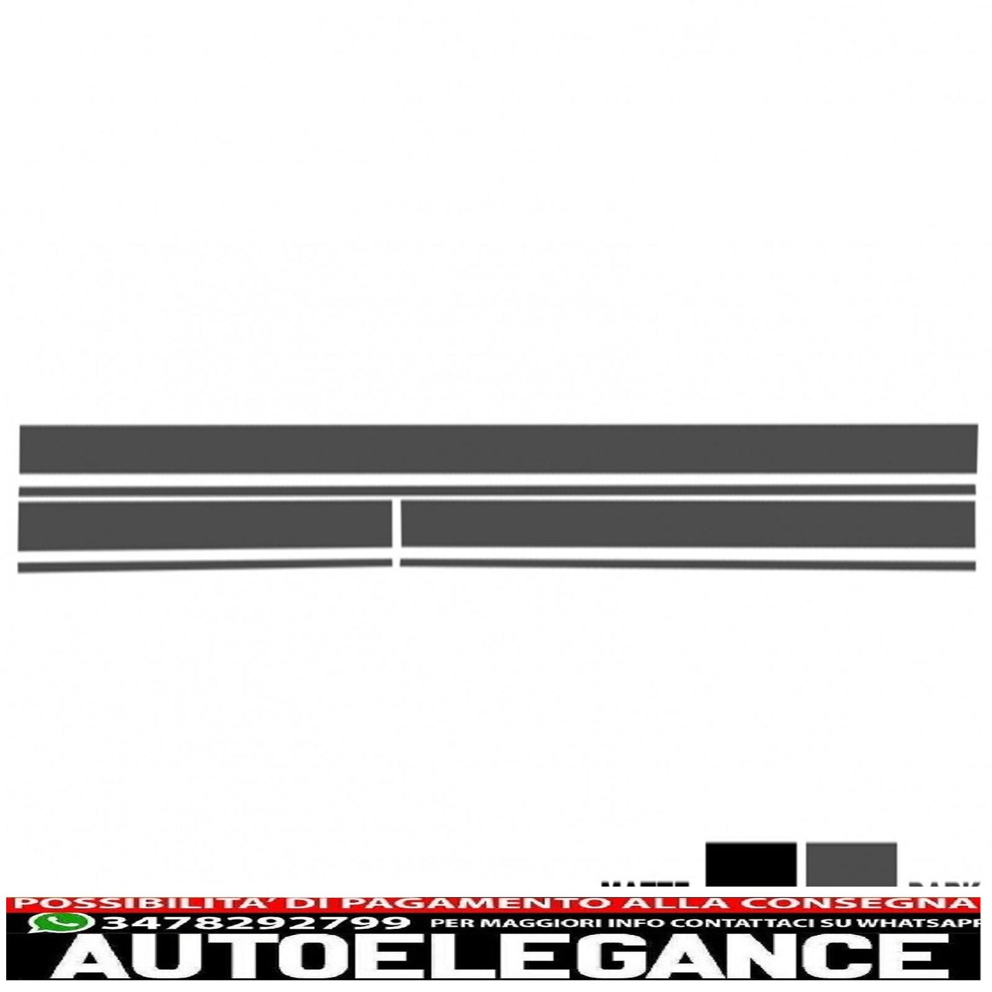 Set of side and top hood roof tailgate decals stickers dark grey suitable for mercedes c205 coupe a205 cabriolet (2014-up) a45 design edition 1