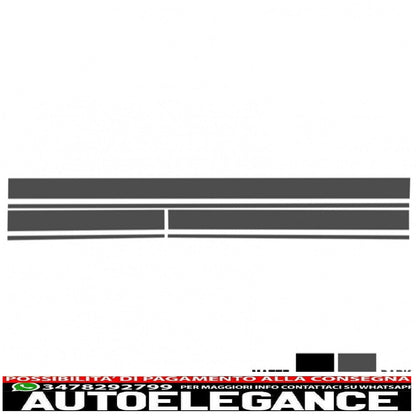 Set of side and top hood roof tailgate decals stickers dark grey suitable for mercedes c205 coupe a205 cabriolet (2014-up) a45 design edition 1