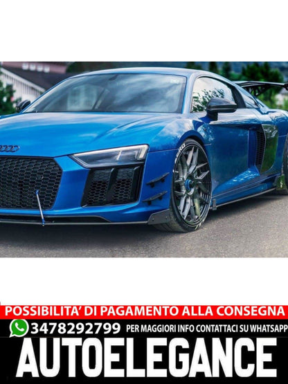 PARAFANGHI PARAURTI ANTERIORE (CANARDS) ADATTO PER AUDI R8 MK.2  (2015-2018)
