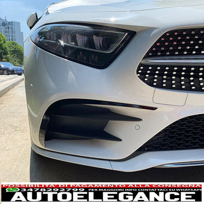 adatto per mercedes c257 x257 cls amg line pre-lifting anteriore aero flaps spoiler-mostra il titolo originaletesto originalepasst für mercedes c257 x257 cls amg line vor-facelift front aero flaps spoiler AUTOELEGANCERICAMBI