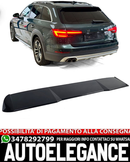 SPOILER ADATTO PER AUDI A4 B8 2009-2016 LOOK NERO LUCIDO DESIGN SPORTIVO
