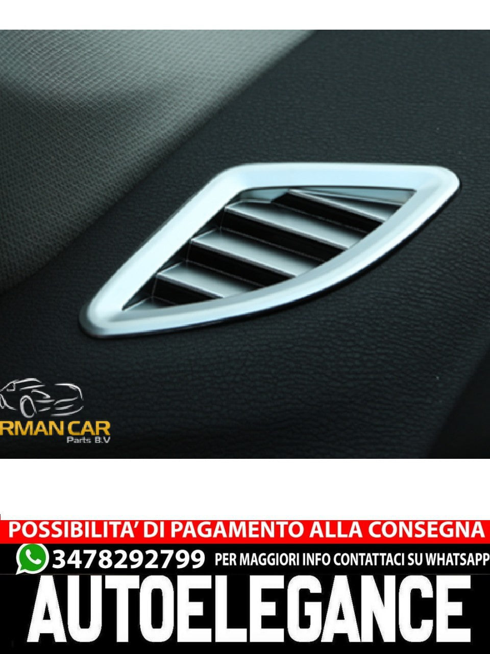 Per BMW X1 F48 telaio cromato pannelli ugelli aria ventilazione