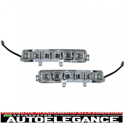 led drl for front bumper spoiler extension suitable for mercedes g class w463 (1989-2017)