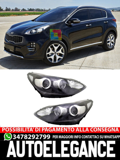 Set Fari per Kia Sportage 4 QL dal 2015 - Motore Alogeno HB3-