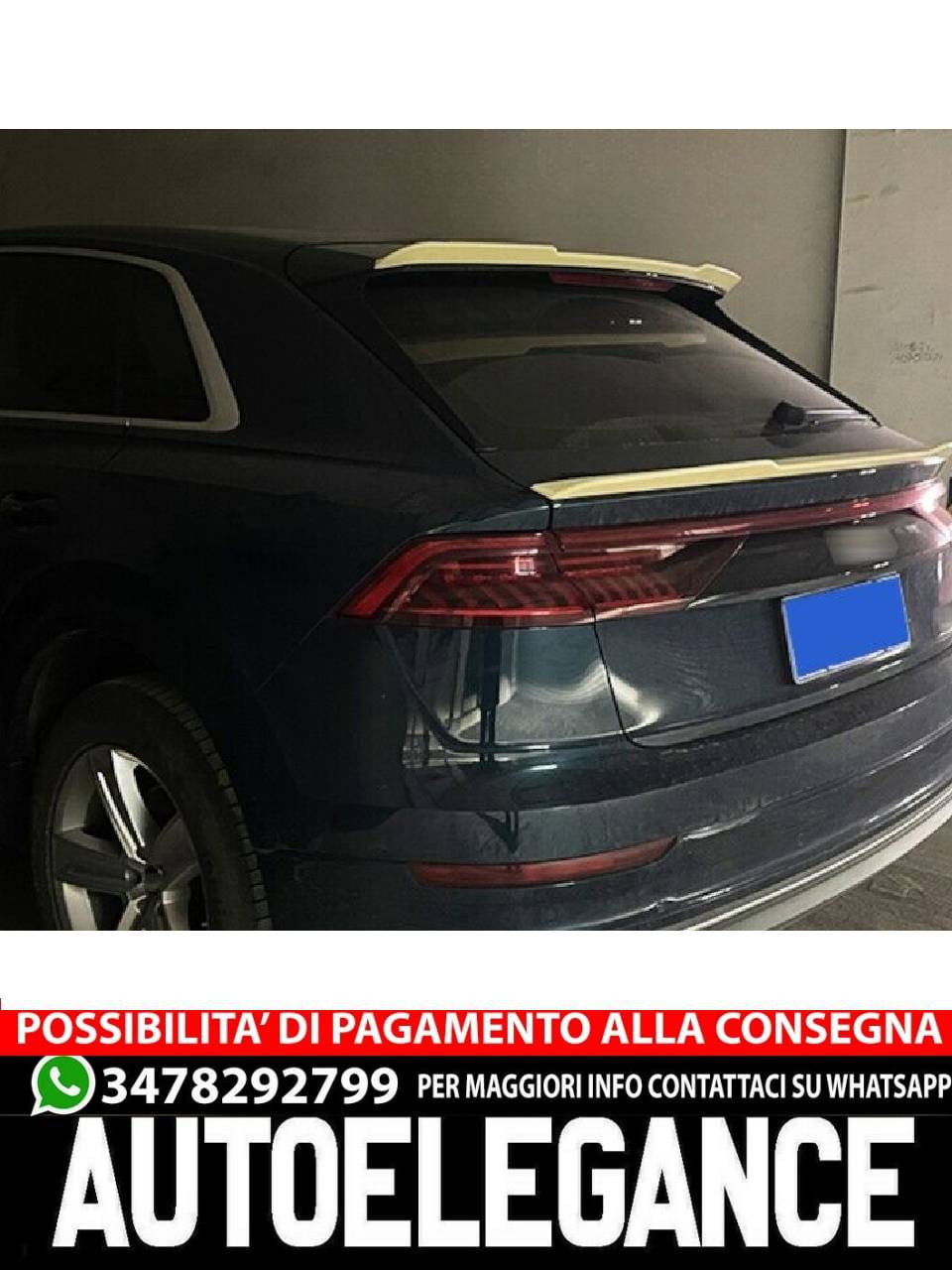 SPOILER adatto per AUDI Q8 2018+