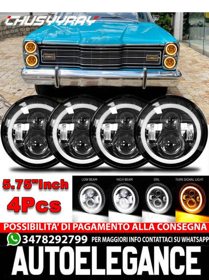 4pcs Proiettore 5.75 '' 5-3/4 "pollici fari a led Sigillato Hi-Lo Beam Fit ford