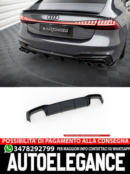 DIFFUSORE POSTERIORE ADATTO COMPATIBILE PER AUDI S7 / A7 S-LINE C8  (2017- )