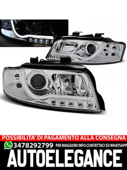 CHROME HEADLIGHT TUBE SUITABLE FOR AUDI A4 10.00-10.04 