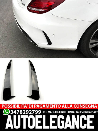 SUITABLE FOR MERCEDES S205 MODEL T AMG OPTIC FLICS AERO FLAPS BLACK 