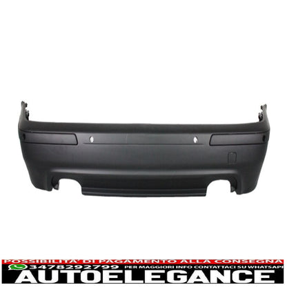 rear bumper suitable for bmw 5 series e39 (1995-2003) double outlet m5 design with pdc and exhaust tips