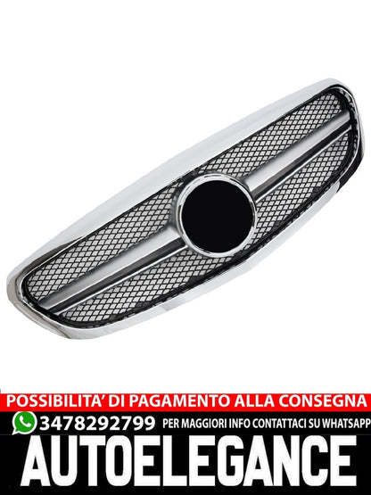 Griglia sportiva per Mercedes W205 CLASSIC C 2014-2018 C63 AMG CROMATA