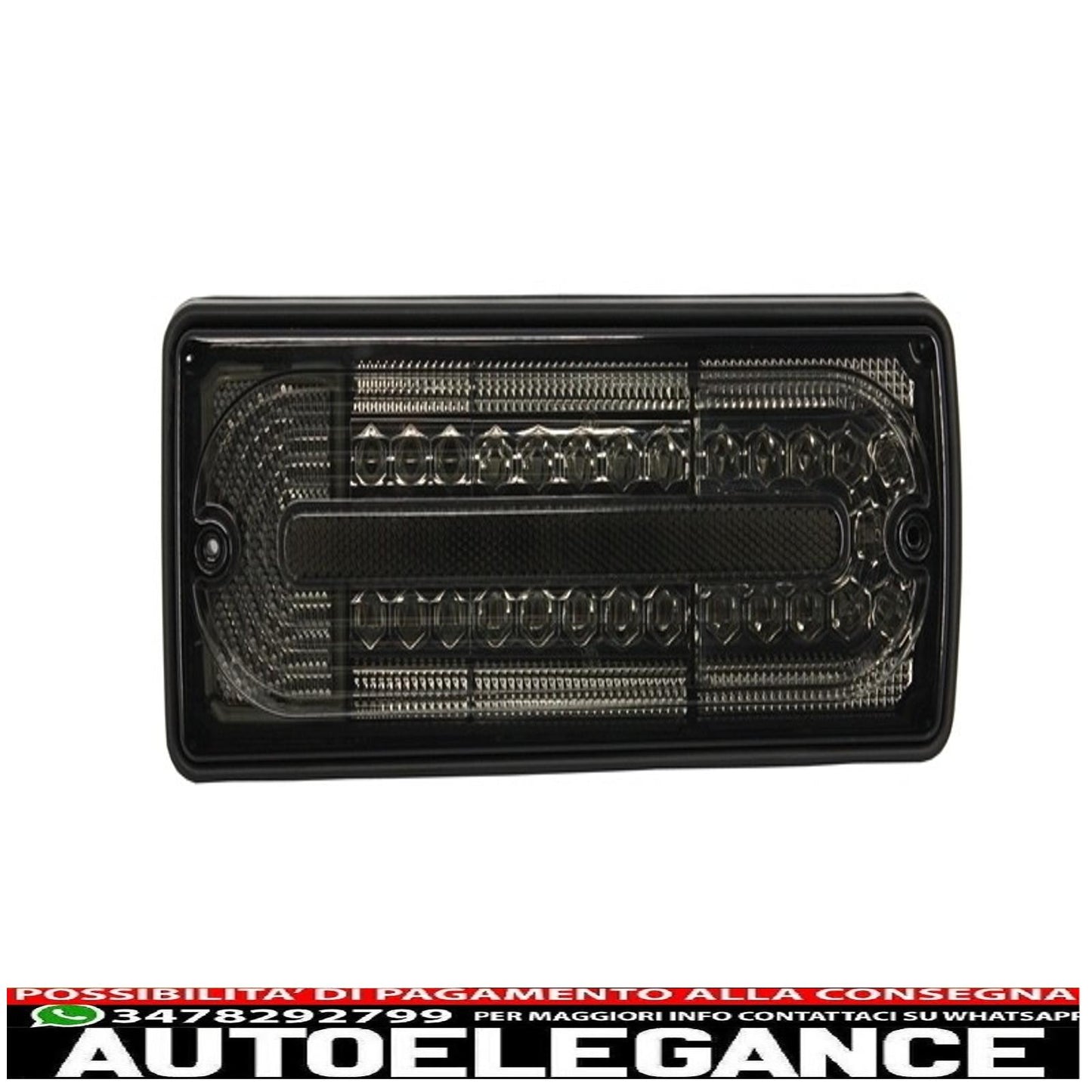 fanali posteriori full led adatti per mercedes classe g w463 (1989-2015) fumé