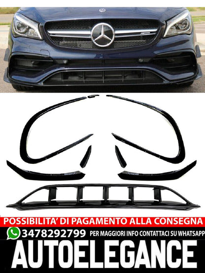 FRONT SPOILER suitable for the restyling of the Mercedes C117 CLA class