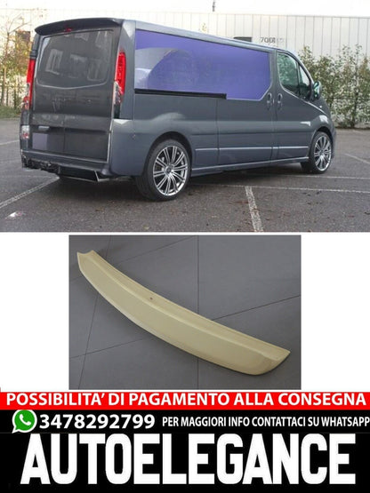 SPOILER ADATTO PER RENAULT TRAFIC / OPEL VIVARO CON DOPPIA PORTA ( 2001-2014 )