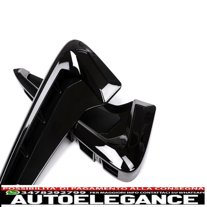 fender air intake gills m-optics glossy black finnish for bmw