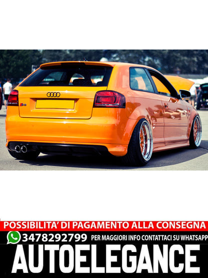 DIFFUSORE ADATTO PER AUDI A3 8P 3 PORTE S3 LOOK 2003-2008
