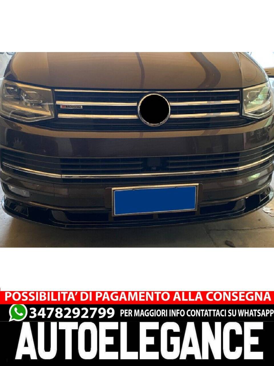 SPOILER adatto per VW T6 TRANSPORTER 2015 +