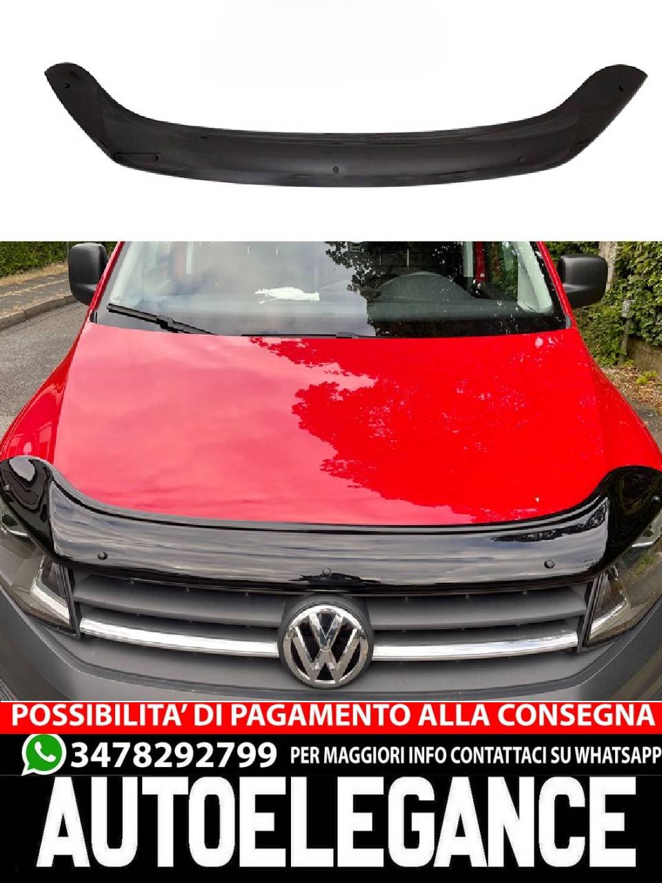 PROTEZIONE COFANO adatta per VW Caddy MK 4 2015-2021