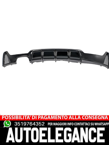 Diffusore posteriore paraurti doppio adatto per BMW Serie 4 Coupe F32 F82 Sport