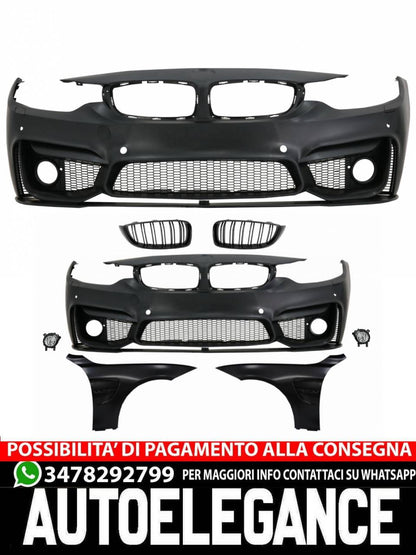 Front bumper with grilles suitable for BMW 4 Series F32 Coupe F33 Cabrio F36 