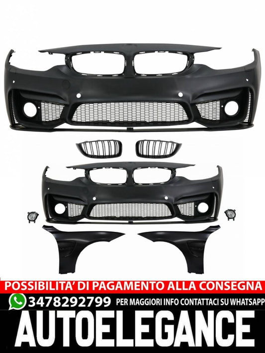 Front bumper with grilles suitable for BMW 4 Series F32 Coupe F33 Cabrio F36 
