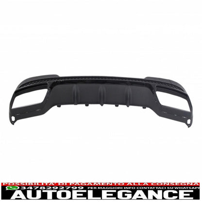 diffusore posteriore con terminali di scarico nero adatto per mercedes classe e w212 s212 amg sport line facelift (2013-2016) design e63