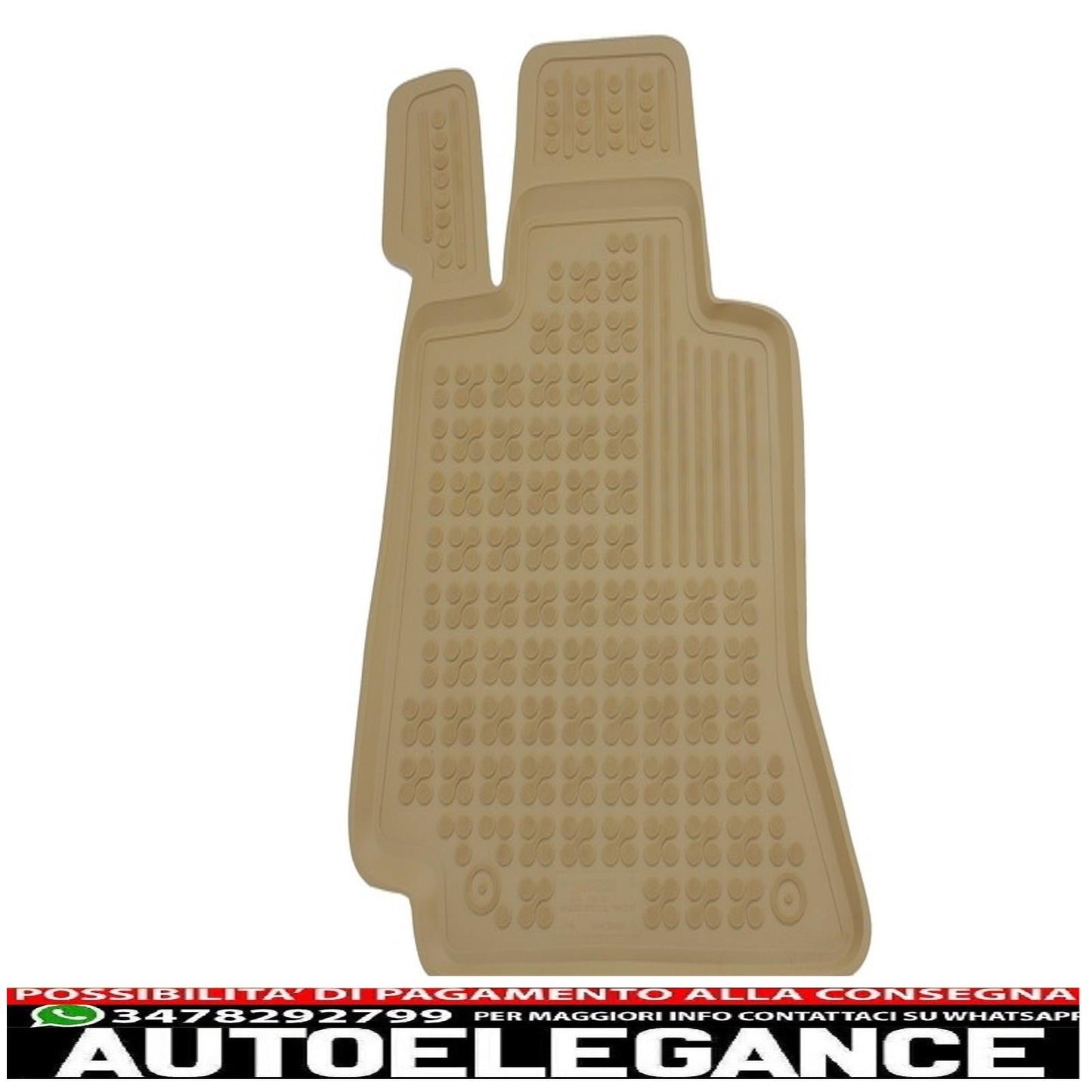 Beige rubber mat suitable for mercedes-benz w213 e-class 2016-