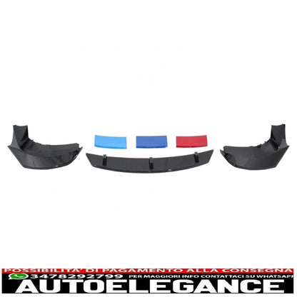 Front Bumper Spoiler Suitable for BMW 5 Series G30 G31 Sedan Touring (2017-up) M5 Design Piano Black 
