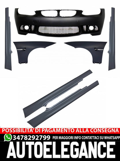 Paraurti anteriore con parafanghi e minigonne adatto per BMW Serie 3 E92
