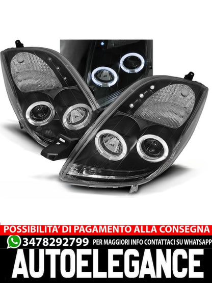 FARI PER TOYOTA YARIS 06-09 ANGEL EYES NERO
