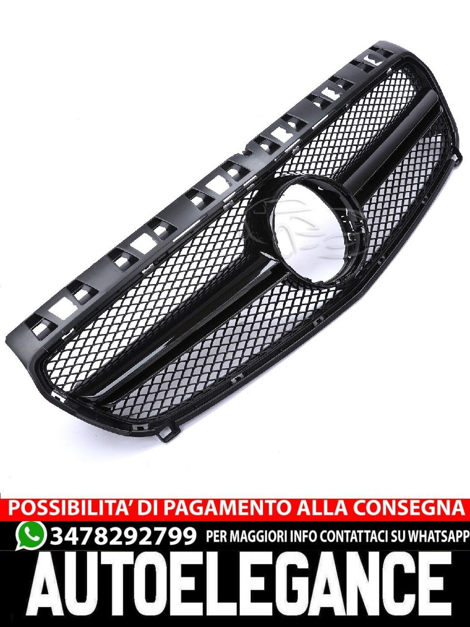 Sports grille for Mercedes W176 A-Class 12-15 AMG BLACK