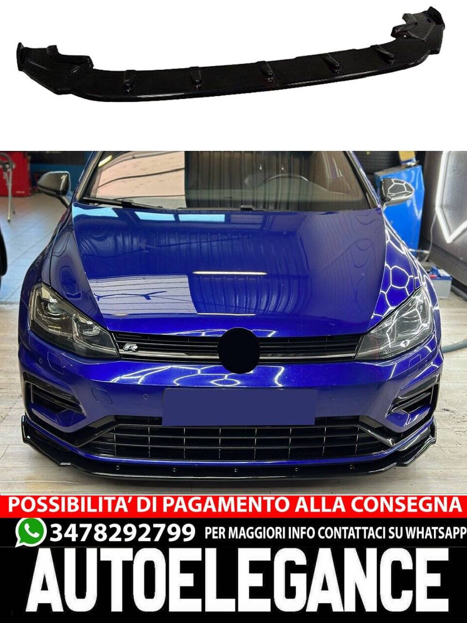 SPLITTER adatto per VW Golf 7.5 R 2017-2020