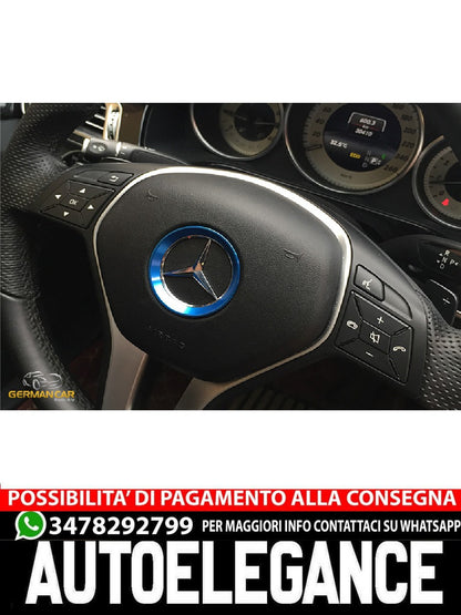 Anello volante per Mercedes A B C CLA GLE GLC 51 mm BLU TUNING