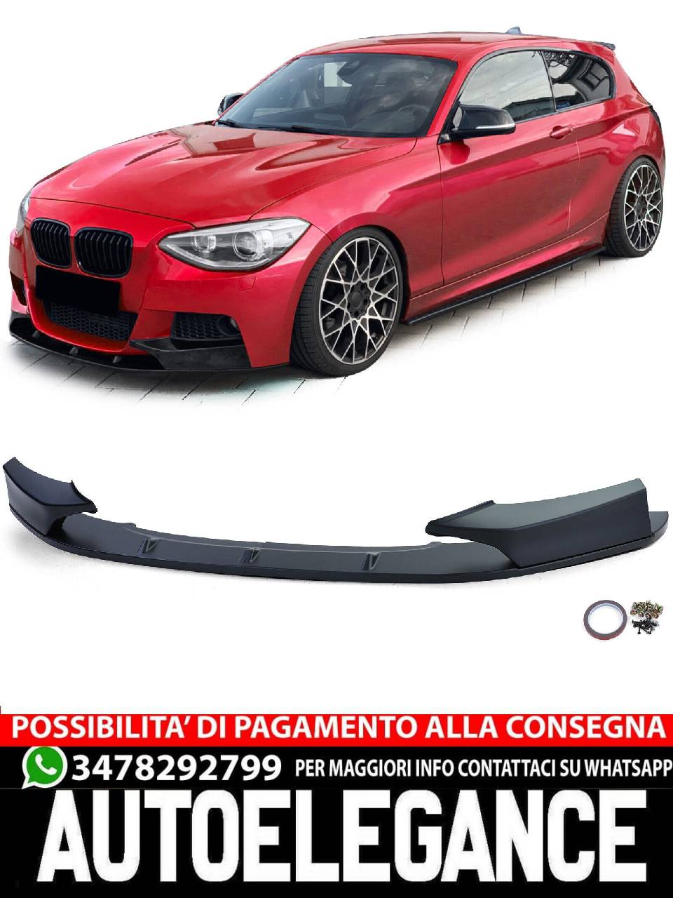 SPLITTER suitable for BMW 1er F20 F21 10-14