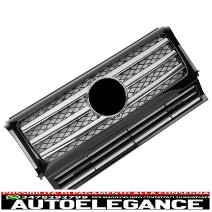 sport grill radiator grill suitable for mercedes w463 g 1990-2018 black chrome optical - show original titleoriginal textgrill sport kühlergrill passt für mercedes w463 g 1990-2018 schwarz chrom optik