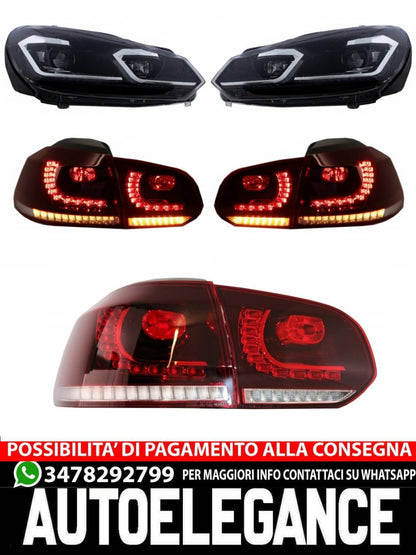 Fari anteriori e posteriori a LED adatti per VW Golf 6 VI (2008-2013)