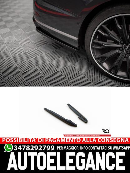 SPLITTER LATERALI POSTERIORI ADATTO COMPATIBILE PER V.2 AUDI S8 D5  (2019 - 2021)