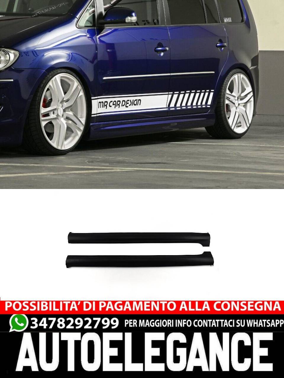 MINIGONNE adatto per VW TOURAN 2003-2010