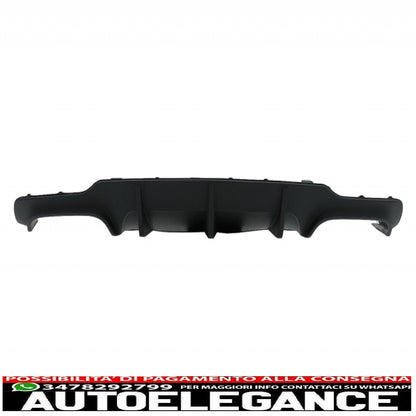Punte del silenziatore del diffusore d'aria della mantovana del paraurti posteriore adatte per mercedes classe c w204 amg sport line (2012-2014) limousine