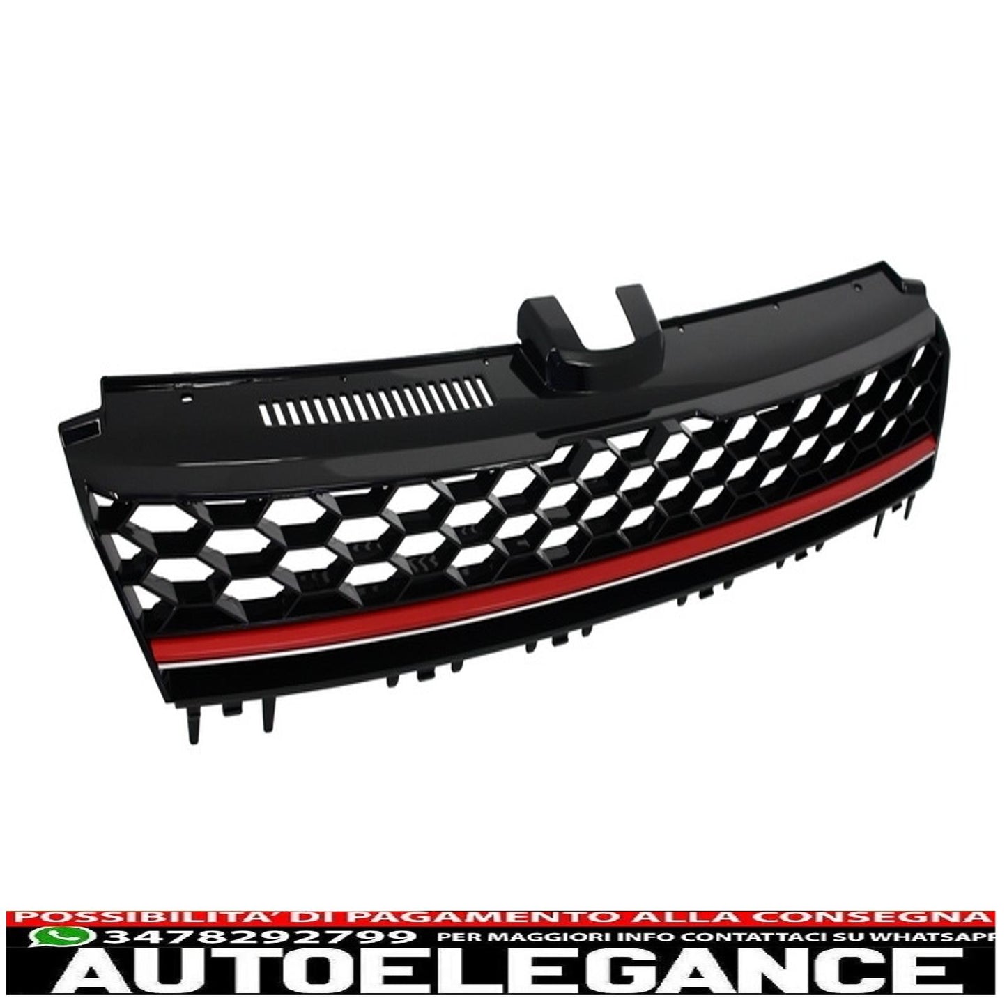 central grille without badge suitable for vw golf 7 vii (2012-2017) gti r-line design 