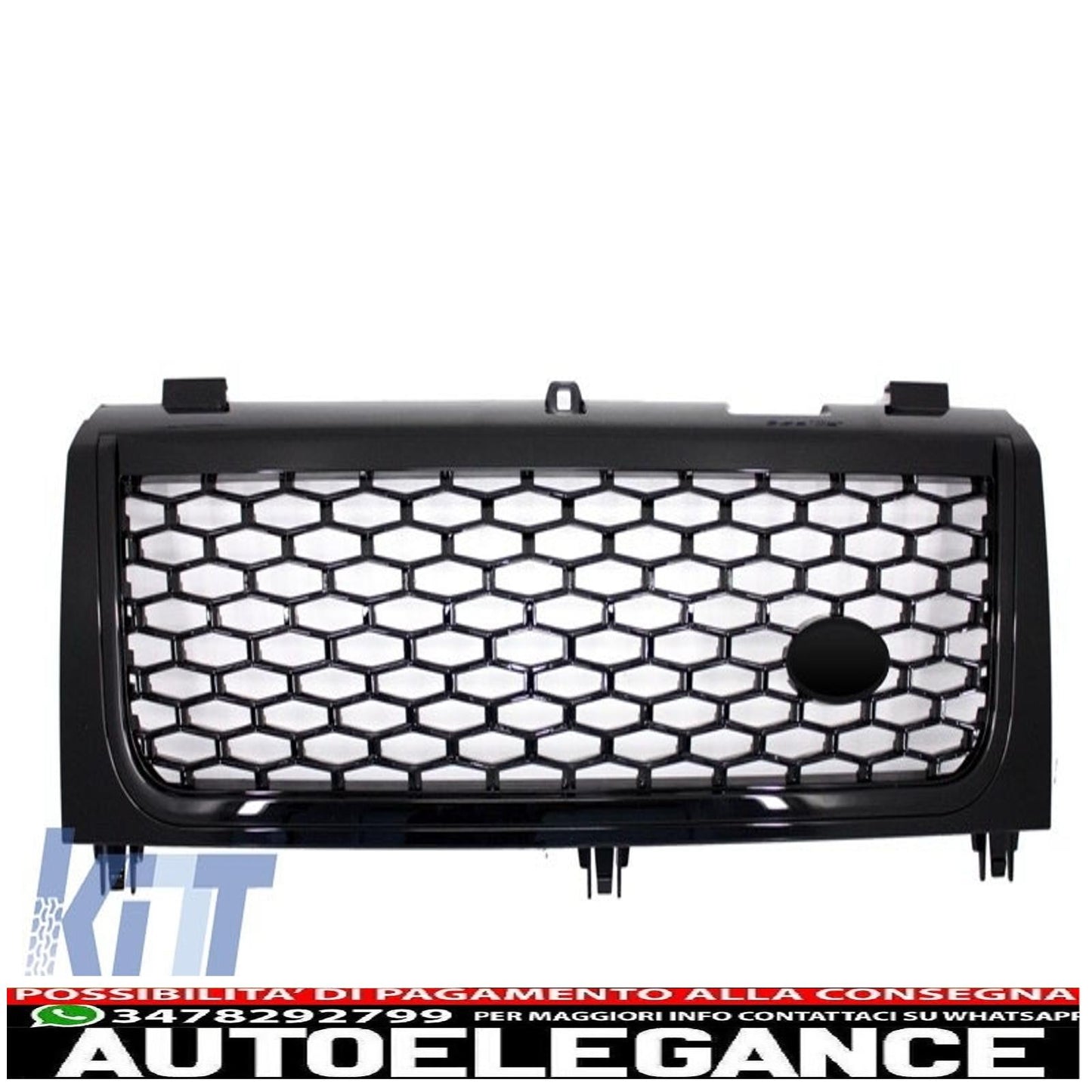 centre grille and side vents assembly suitable for land rover vogue iii l322 (2002-2005) all black autobiography supercharged edition