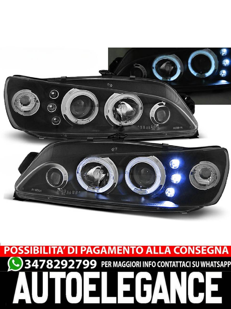 PEUGEOT 306 05.97-03.01 ANGEL EYES NERO