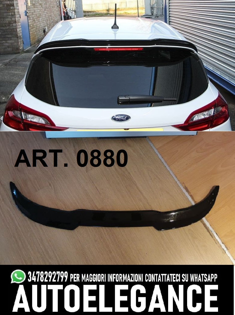 ALA SPOILER AGGIUNTIVO PER FORD FIESTA MK8 VIII ST ST-LINE 2017-2021 NERO LUCIDO