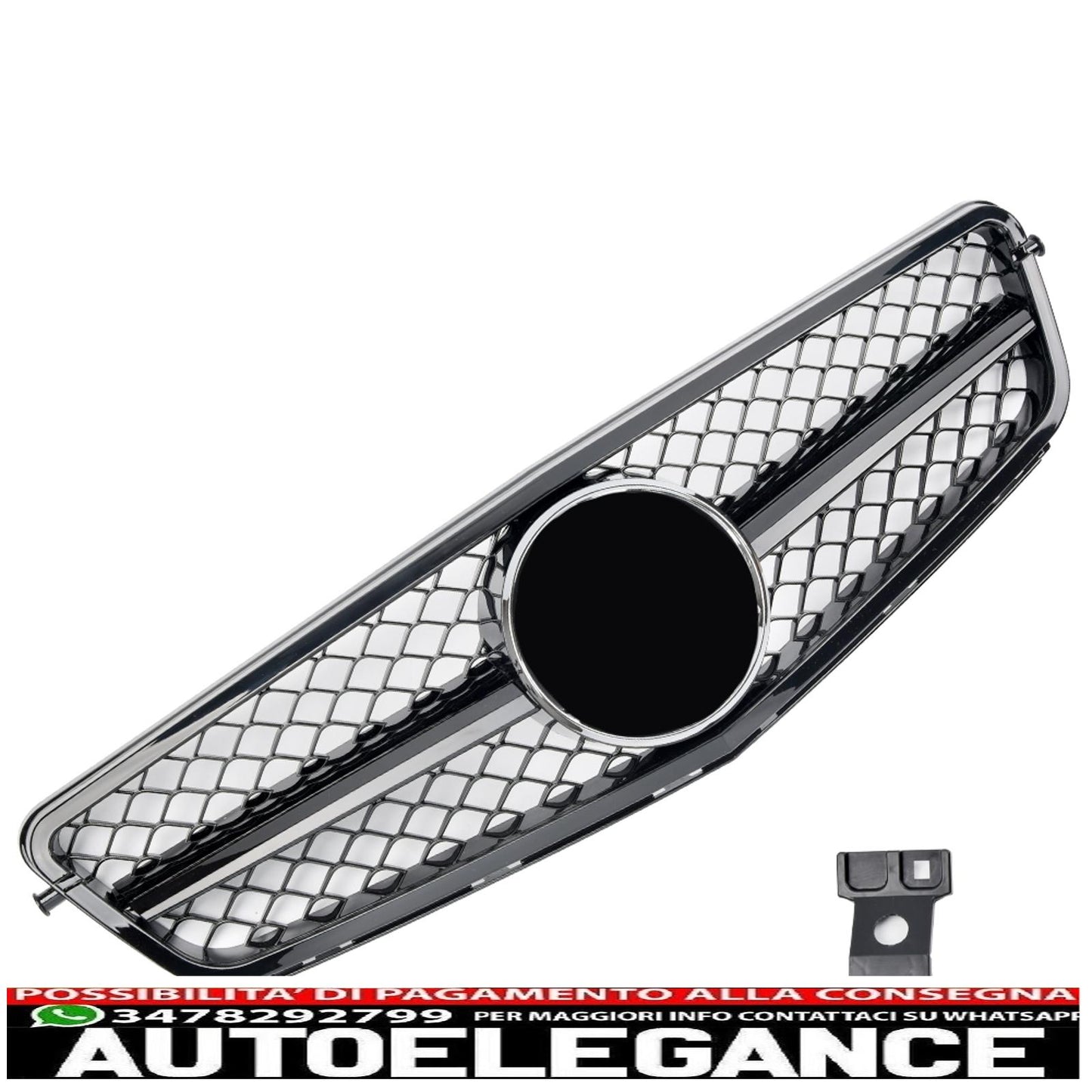 sports grill radiator grill suitable for mercedes w204 s204 glossy black - shows original titleoriginal textgrill sport kühlergrill passt für mercedes w204 s204 glanz schwarz