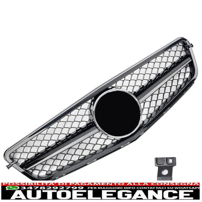 sports grill radiator grill suitable for mercedes w204 s204 glossy black - shows original titleoriginal textgrill sport kühlergrill passt für mercedes w204 s204 glanz schwarz