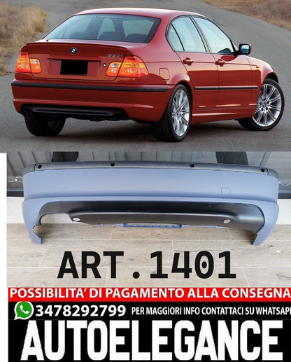 REAR BUMPER SUITABLE FOR BMW 3 SERIES E46 SEDAN 1997-2006 MTECH LOOK